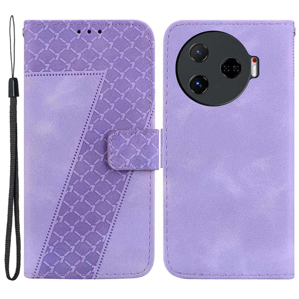 For TECNO Camon 30 Pro 5G Stand Case Pattern Imprint Leather Phone Cover with Wallet