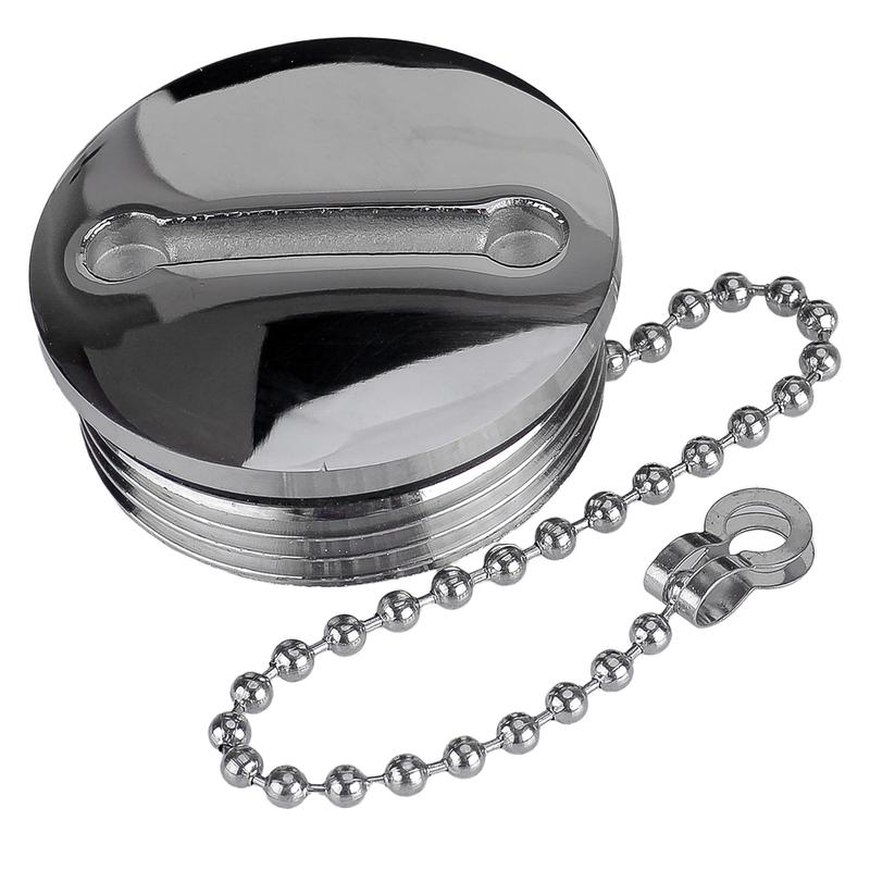 Boat Marine Deck Fill Cap 1.5 Inch Replacement-Cap with Chain Fuel Water Gas 50mm for Yachts Caravans Motorhomes Trucks Tractors