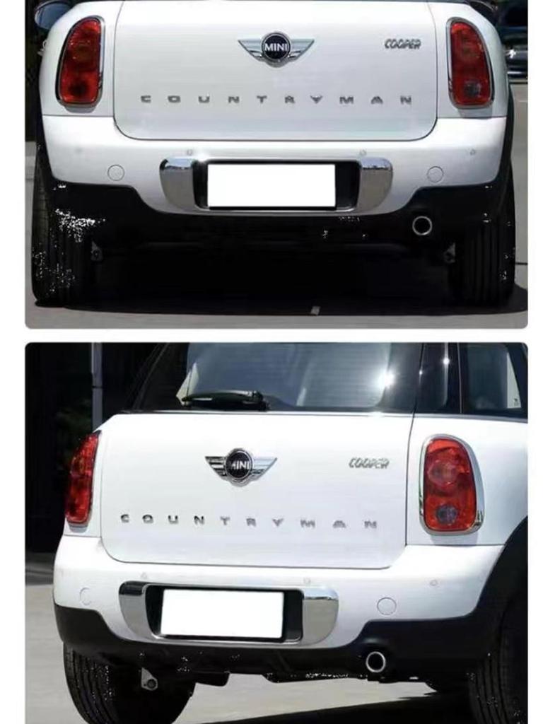 Mini emblém kufru auta: CLUBMAN & COUNTRYMAN Zadní nálepka v angličtině