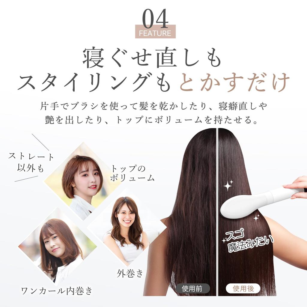 In Beautiful Hundred ANLAN Multi Curl Kuru Kuru Large Air Vysokorychlostní vlasy Rychlý hydratační rovný tepelný kartáč 200 milionů Negativní 3 úrovně