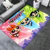 Cartoon Powerpuff Tapijt Vloerkleed voor Woonkamer Slaapkamer Huisbank Decoratie, Kinderen spelen Antislip Vloermat