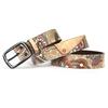 Ethnic Style Graffiti Belt, Genuine Leather Pure Cowhide Personalized Printed Belt Design
