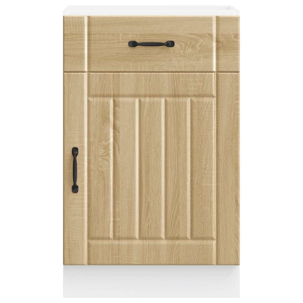 Kitchen Base Cabinet „Lucca” Sonoma Oak Glued Wood