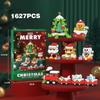 Christmas Building Block Set with Santa Claus, Snowman, and Elk - Perfect for Kids and Home Decoration