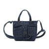 Vintage Washed Denim Crossbody Bag Women Casual Shoulder Bag Korean Retro Small Comfortable and Versatile Texture Square Bag