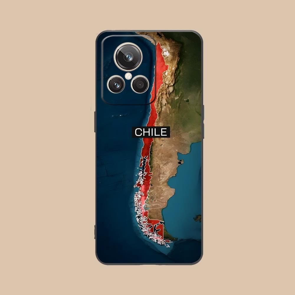 

Chile Flag Matte TPU Mobile Phone Case for Realme GT 8 Neo Pro C75 73 71 C67 65 C55 53 C35 31 C20 15 Colorful Cover realme C15