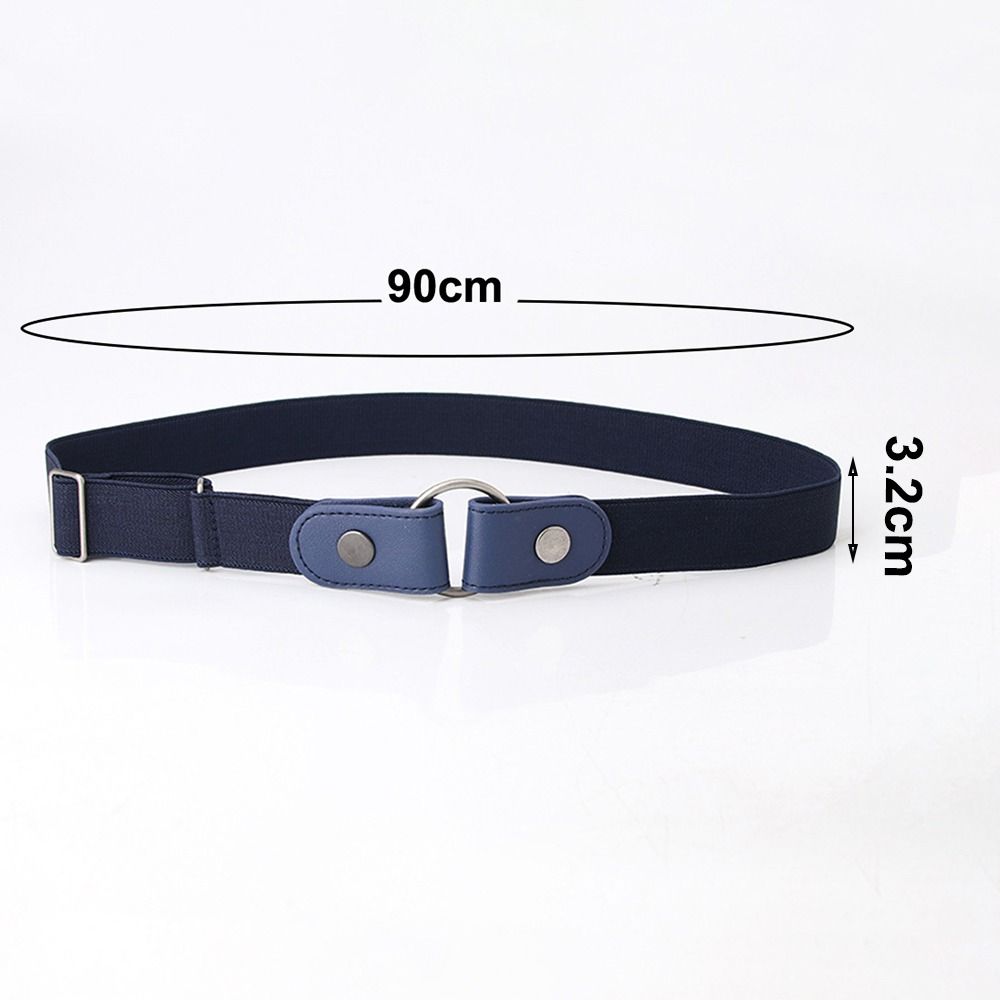 Fashion Elastic Women's Lazy Belt No Buckle Slim Adjustable Waist Belt All-match Anti-Slip Invisible Belt
