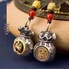 Lucky Pixiu Zodiac Money Bag Keychain: Attract Wealth & Fortune, Car & Bag Ornament for Men & Women