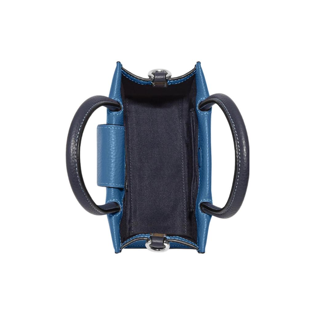 New COACH Cally High-Quality Pebbled Leather Handbag Shoulder Bag Crossbody Bag Mini Women's Blue CE598-SVOCC