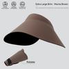 Women's Sun Top Hat with UV Protection, Seamless One-Piece Visor, Wide Brim for Full Shade, Hollow Top Sun Cap