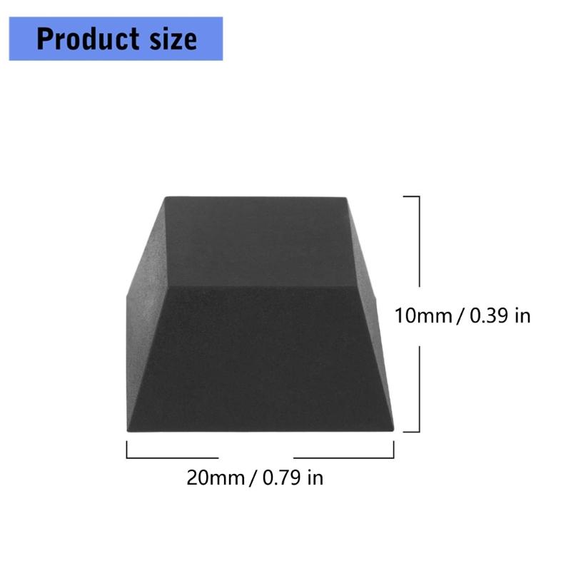 HIFI Sound Speaker Stand Trapezoid Amplifiers Shock Absorbers Feet Pad Vibration Stand Ebony Antishock Selfadhesive