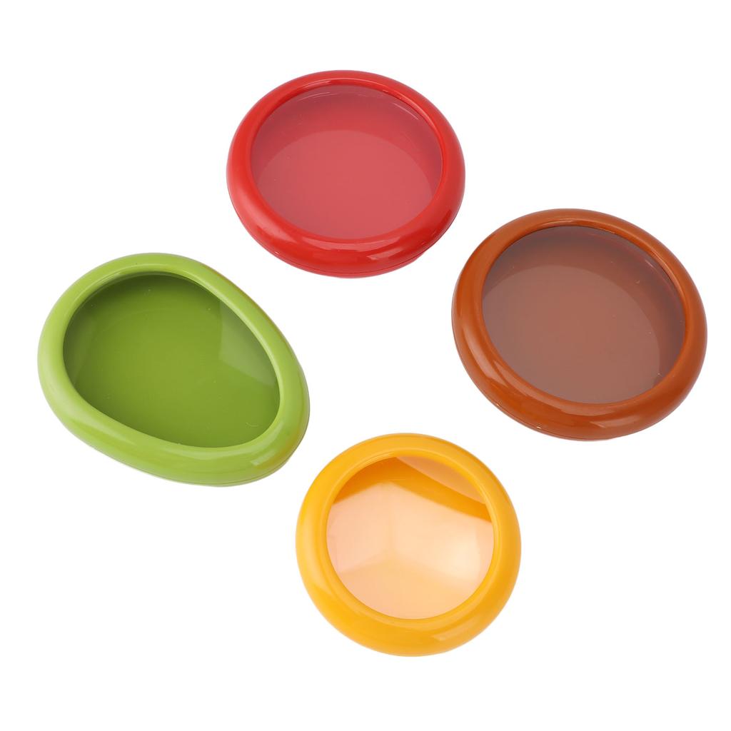 4PCS Fruit Storage Container Space Saving ABS Silicone Film Multifunctional Veggie Sealed Box for