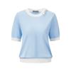 GIOVANNI VALENTINO Women's Summer Short-Sleeve Knit T-Shirt