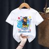 Cute Children's T-Shirt Cartoon Number Print Short Sleeve Summer Fashion Birthday Gift