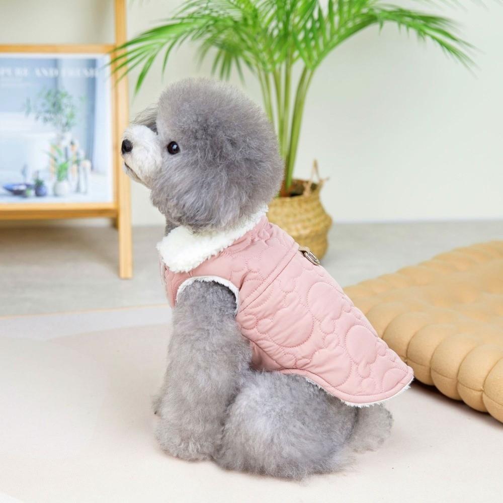 Winter Dog Warm Clothes Plush Dog Bodysuit Fashion Dog Vest Coat Cat