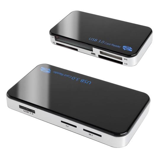 Memory Card Reader High-speed Transmission Multifunctional Hot Swap All In 1 Mini MS CF M2 External Card Reader for Computer