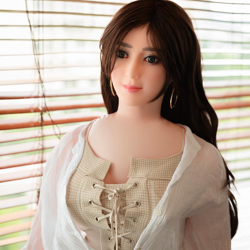 Inflatable Doll 160cm 2.5kg Silicone Solid Breast Male Masturbation Girlfriend Delicate Simulation No Wigs