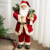 Christmas Santa Figurine Standing Santa Claus Figure with Gifts Bag And Present Box Christmas Decoration for Holiday Party Home Decor