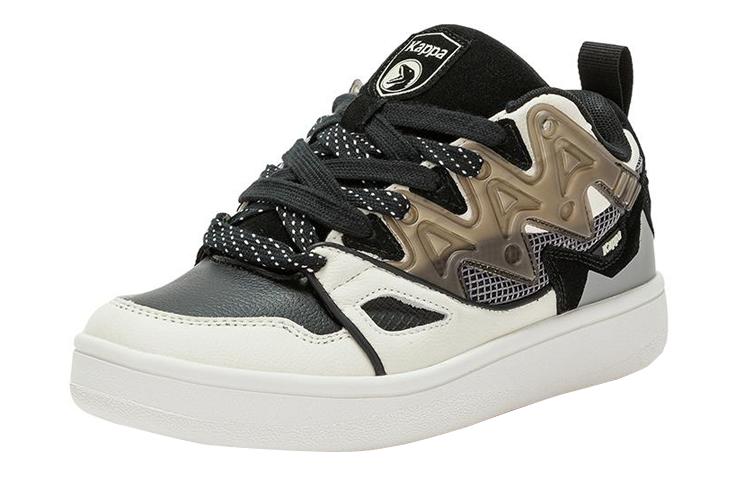 Men's Sneakers COPPOLELLA x Kappa Abrasion Resistant Low top Skateboard Shoes Unisex White Black Brown