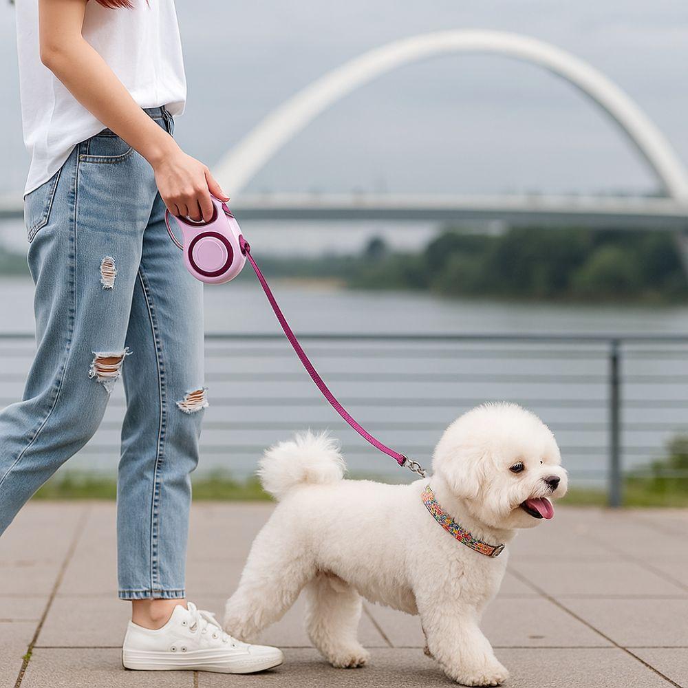 Wear-resistant Pet Dog Leash Adjustable Automatic Dog Leash Retractable Dog Leash  Travel