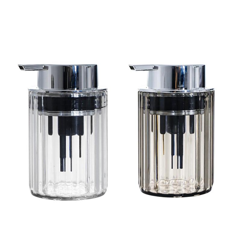 Push-type Soap Dispenser Plastic Press Foaming Bottle Shampoo Shower Gel Container Liquid Sparkling Bottle Bathroom Supplies