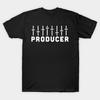 Men Black Print T-shirt Gift For Music Producer / Mastering Engineer No-Cut Transfer Paper Print Cotton Tshirt