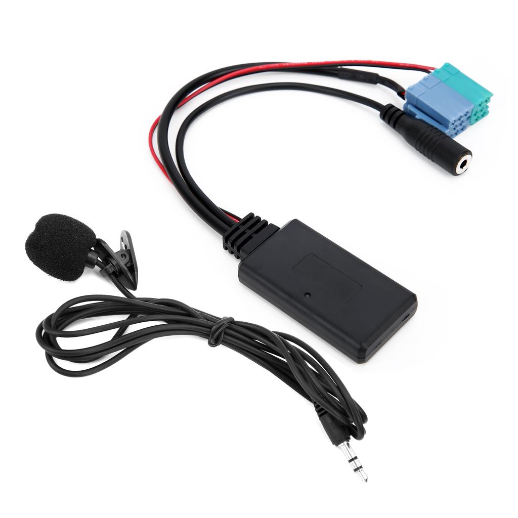Microphone Adapter Auxiliary Audio Cable Bluetooth 5.0 DC 12V Replacement for Fiat Grande Punto