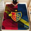 1Pc FC Basel 1893 Print Flannel Blanket High Quality Warm Comfortable Cover for All Seasons Perfect for Gifts Home Decor