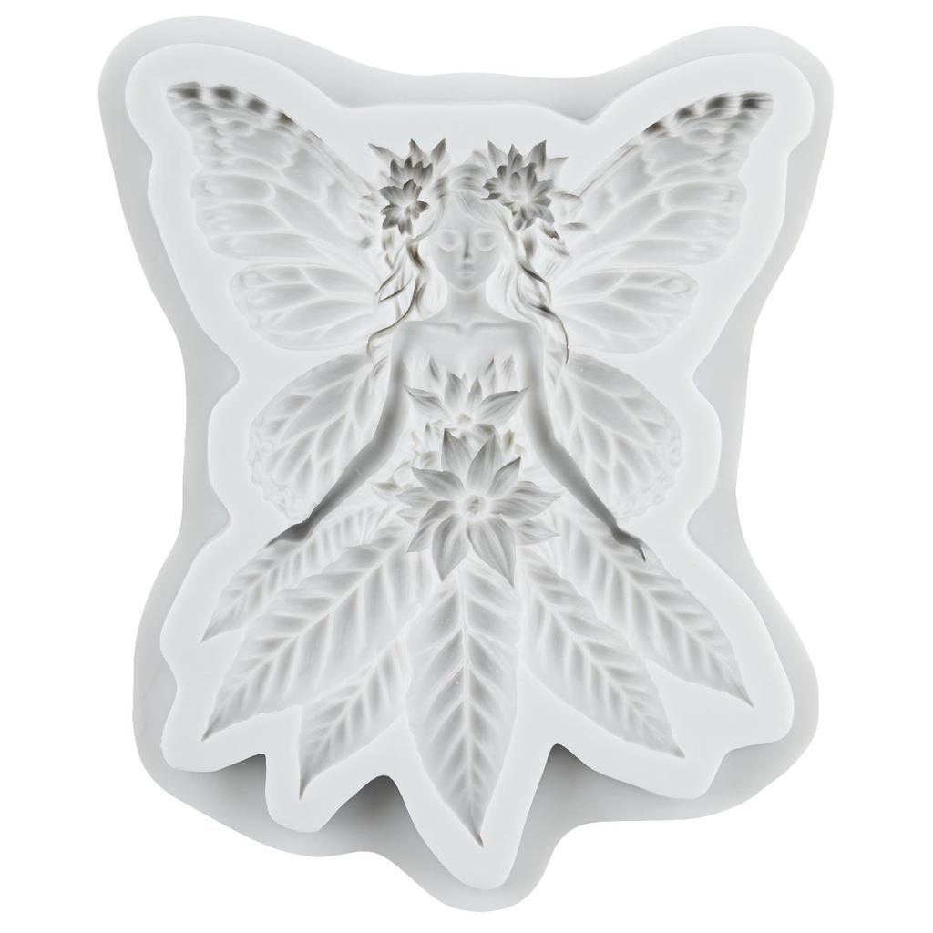 Butterfly Fairy Silicone Molds Flower Fairy Fondant Mold Cake Decorating Tools Cupcake Topper Candy Chocolate Gumpaste Mold
