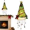 Santa Hat LED Light Christmas Chandelier Warm Glow Hanging Ornament Indoor Holiday Ceiling Decoration Home Decor Light