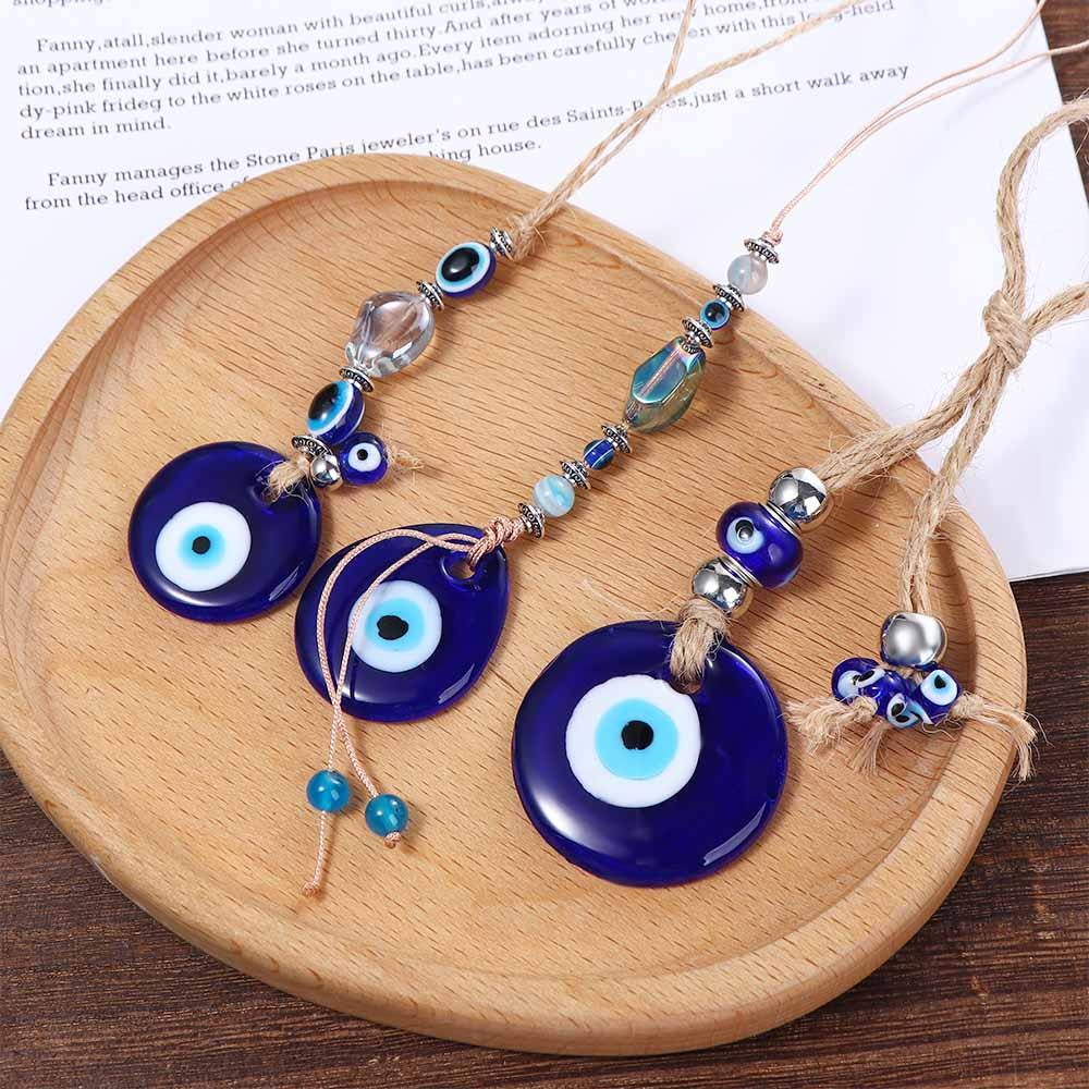 Autoanhänger für die Augen Innenzubehör Böser blauer Augenanhänger Auto Schlüsselanhänger Zwirn Tropfenanhänger