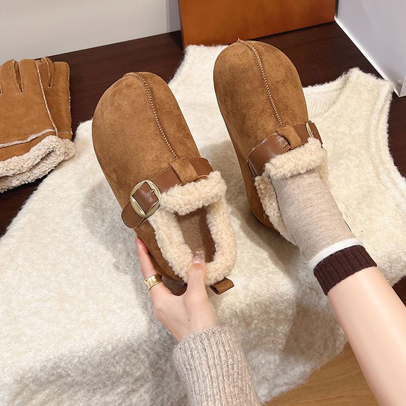 Women's soft elastic one-step heightening winter warm cold padded snow boots non-slip wear-resistant casual shipping cotton boots