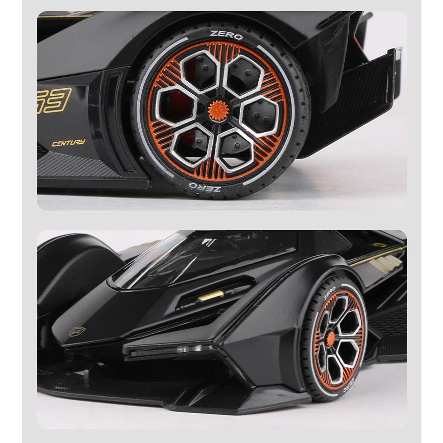 1/22 Lamborghini V12 Vision GT Gran Turismo Alloy Concept Model sportovního auta tlakově lité kovové simulace modelu autíčka Zvuk a světlo Dětský dárek