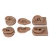 3 Pairs Silicone Ear Model Soft Flexible Simulation Human Ear Model for Piercing Practice Jewelry