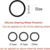 Universal Car Non-slip Silicone Steering Wheel Cover Elastic Texture D-shaped Steering Wheel Covers Car Decoration Accessories