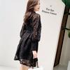 2020 New Spring Self Portrait Runway Dress Hollow Lantern Sleeves Embroidered Lace Party Dress