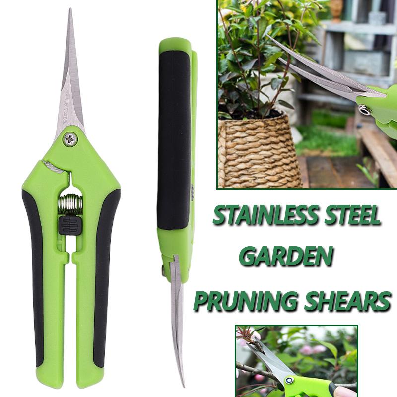 1pc Stainless Steel Garden Pruning Shears Tools Non-slip Labor-saving Flower Branch Branch Shears Fruit and Vegetable Shears