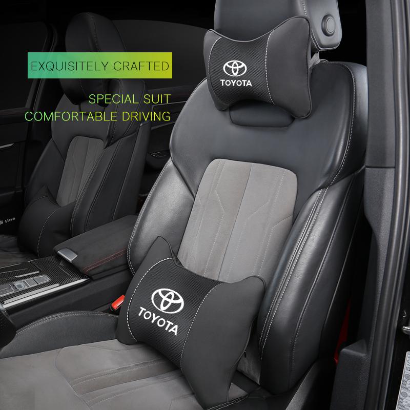 Car neck cushion memory foam breathable headrest neck support protector car interior For Toyota GRsport