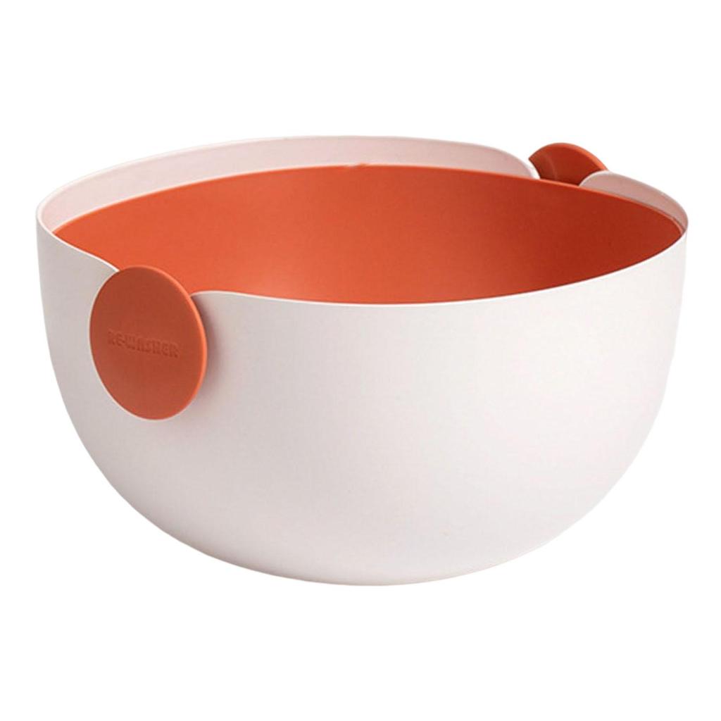Double Layer Colander Igh Temperature Resistance Vegetable Bowl Rice Washer Strainer Drain