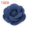 5pz Tessuto di Cotone Denim Coreano Fiori Vestiti Cappelli Decorazione Abito Fiori Accessori per Capelli Fai da Te Scrapbooking Materiali per Artigianato