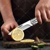 WXCOO Stainless Steel Folding Householdd Pocket Knife Kitchen Knife Kitchen Accessories Non-slip Handle Fruit Knife Cooking