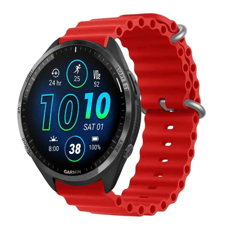 Sports Silicone Strap For Garmin Forerunner 965 955 Solar 945 935 745 Strap Watch Band 22mm Replacement Wristband Bracelet