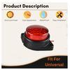 2PCS LED Trailer Marker Lights 24V Waterproof Red LED Side Marker Chicken Lights Universal for Semi Truck Freightliner Cargo
