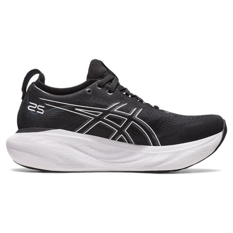 Asics Gel Nimbus 25 Black Pure Silver Women's Sneakers 1012B356-001