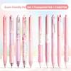 Xiaomi 5/10Pcs Minimalist Transparent 0.5mm Ballpoint Pen Set Large Capacity Quick-Drying Black Gel Pens Fashion Office Signature Pen