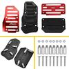 ROLE Universal Red Gas Axle Pedal and Brake Pedal Cover Foot Pad Anti-Slip for Matic Transmission Car