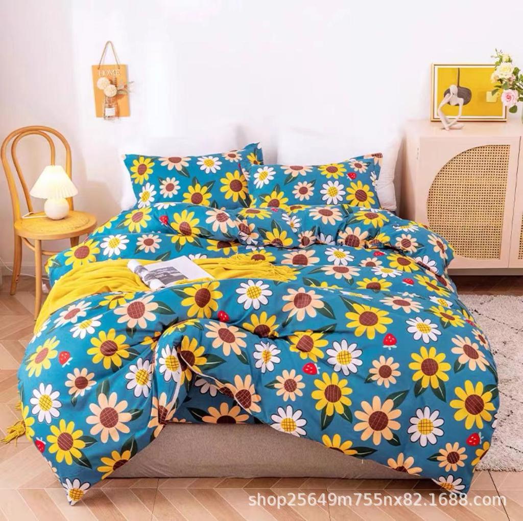 Thickened three piece and four piece bedding sets