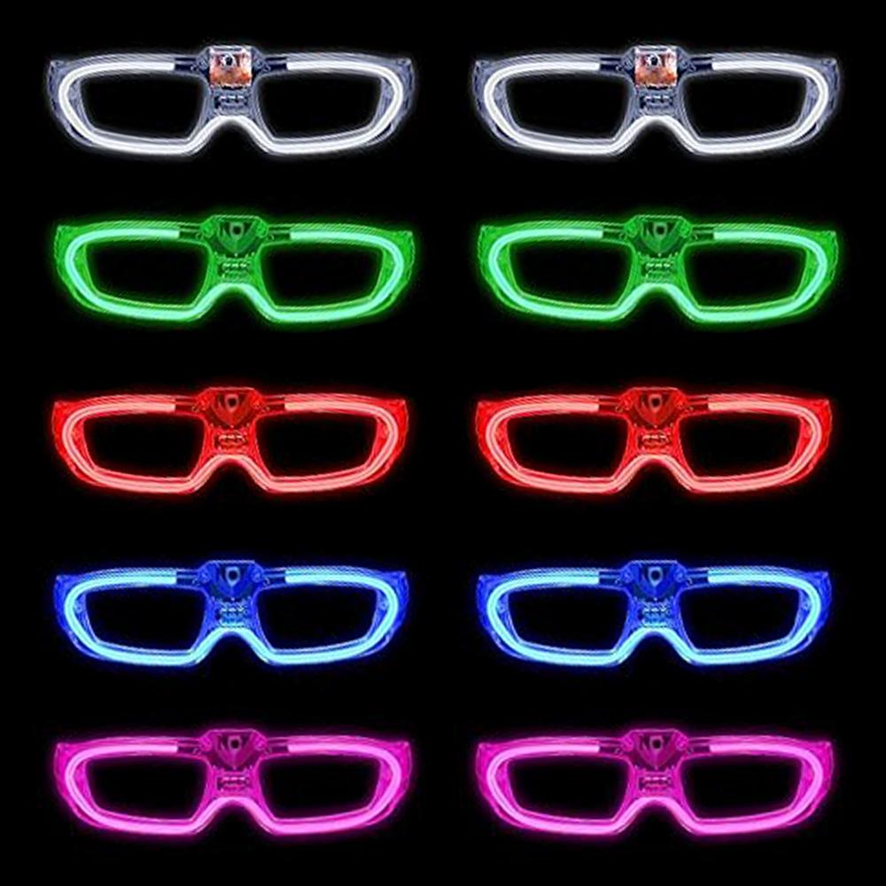 

10pcs Light up Glasses Party Supplies Fit Christmas Valentine s Day New year