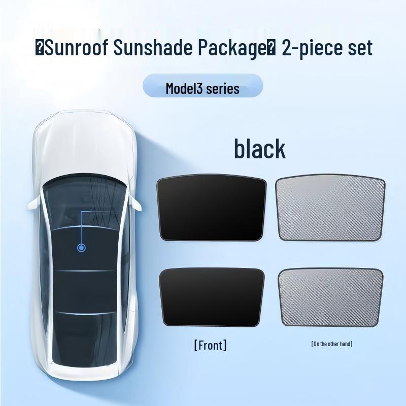 Tesla Model 3/Y Panoramic Sunroof Sunshade: Light-Blocking, Heat Insulation Protection