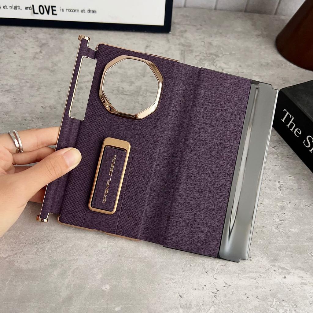 Der dreifach faltbare Bildschirm ist geeignet für die Handyhülle Huawei Mate XT Extraordinary Master, Armbandhalter XTS Smart Flip Lederhülle.